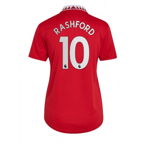 Manchester United Marcus Rashford #10 Hjemmedrakt Kvinner 2022-23 Kortermet Manchester United Marcus Rashford #10 Hjemmedrakt Kvinner 2022-23 Kortermet